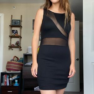 Black tight dress